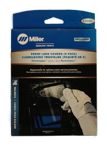 Miller front lens cover for Performance Series helmets protects the lens and simplifies field maintenance