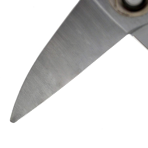 Miller KS-1 yellow scissors cutting Dyneema illustrates clean trimming