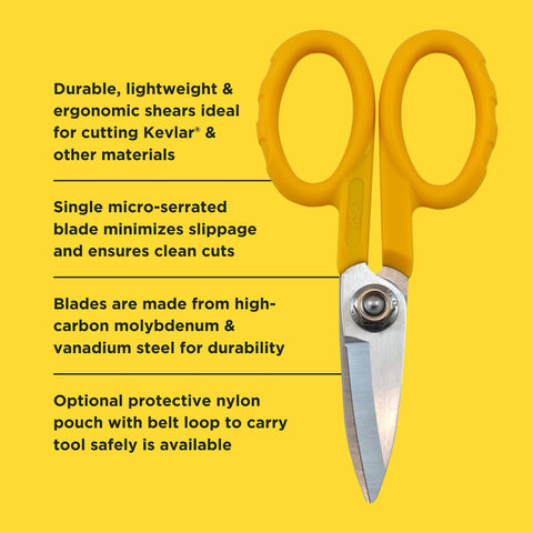 Miller KS-1 yellow scissors handle grip offers comfortable control during long sessions