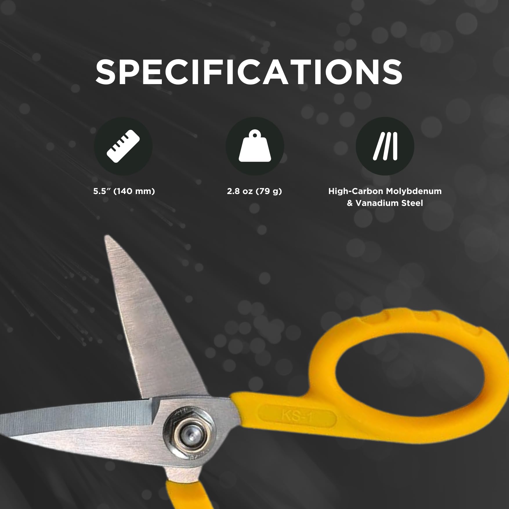 Miller KS-1 yellow scissors portable utility ready for on-the-go use