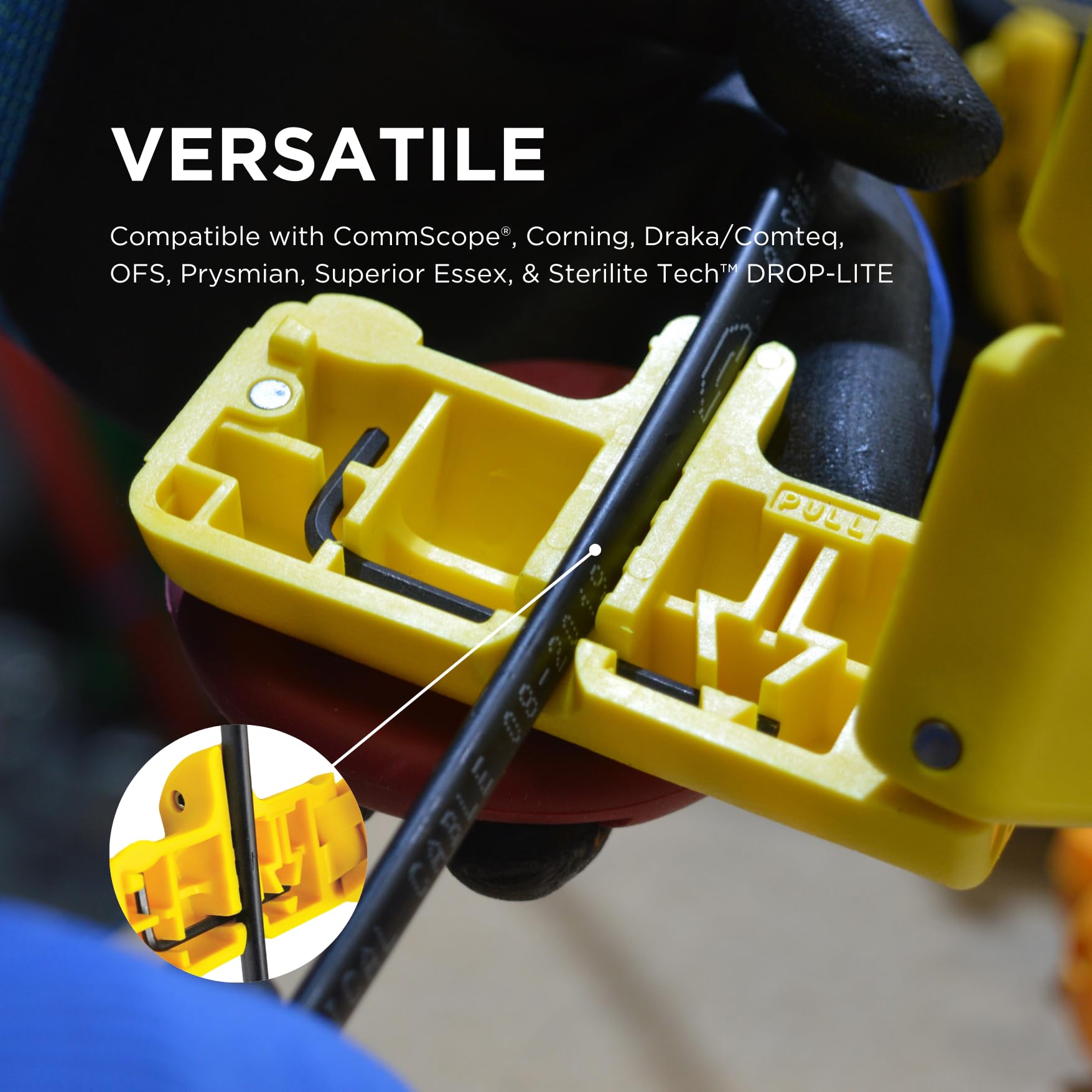 Miller MB04 showing lightweight polymer construction for rugged sites.