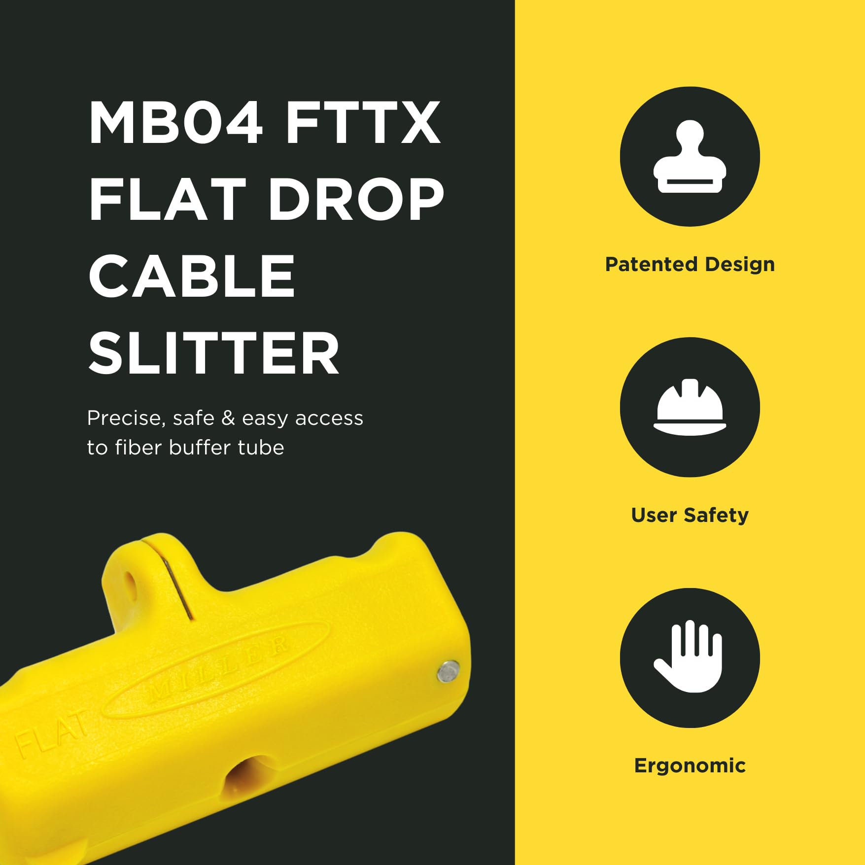 Two replaceable blades in Miller MB04 for uninterrupted workflow.