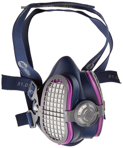 Miller LPR-100 respirator with Ellipse HEPA filters provides comfortable dust protection.