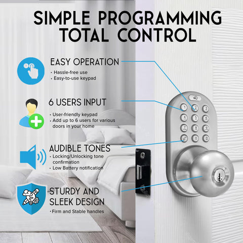 MiLocks TKK-02SN emits audible confirmations for lock, unlock, and low battery.