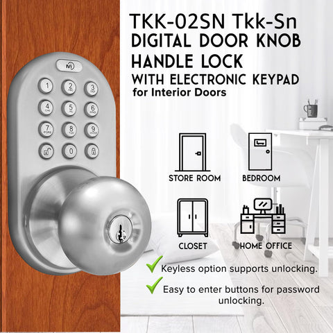 MiLocks TKK-02SN supports up to six keypad users for shared spaces.