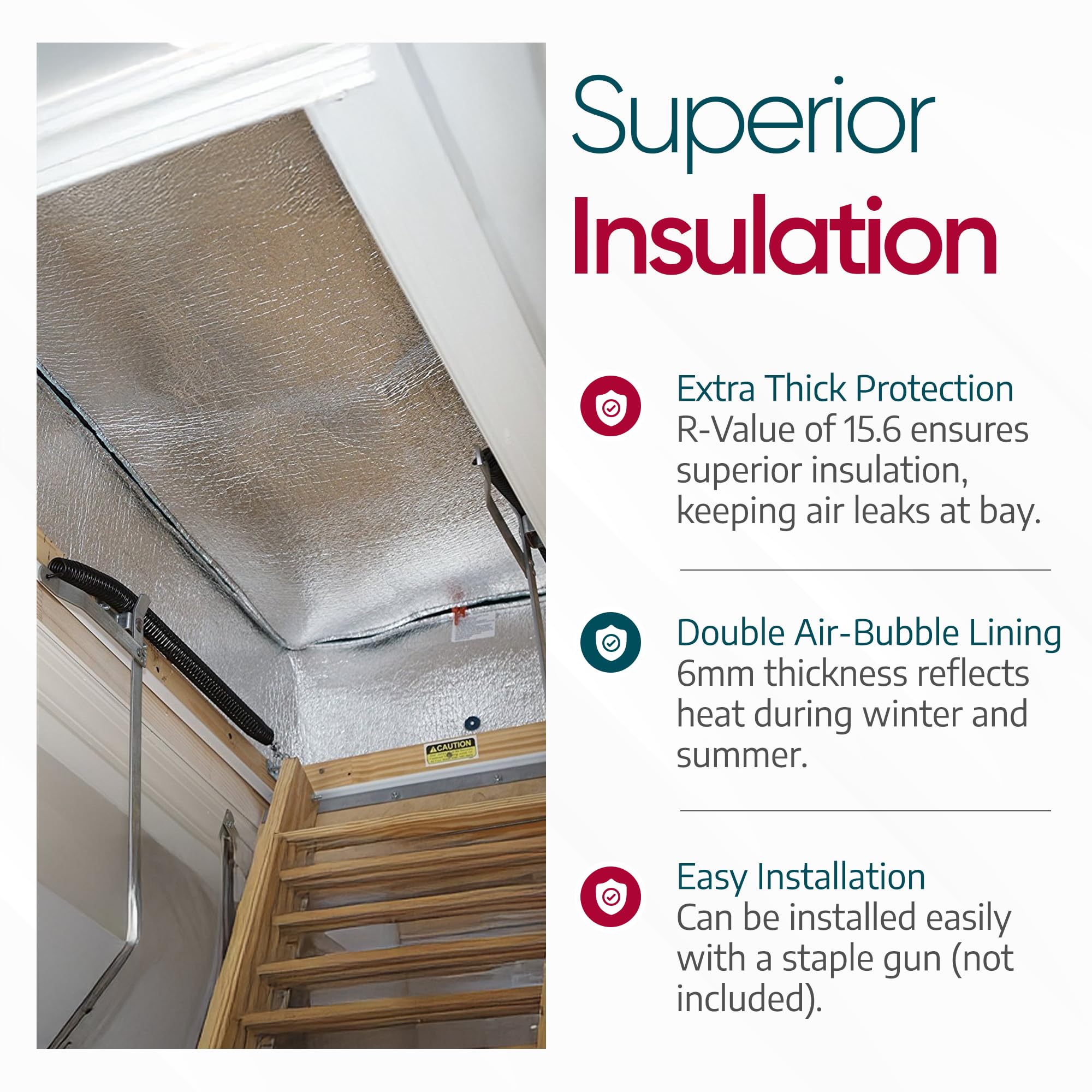 Miloo exterior aluminum layer resisting moisture and weather