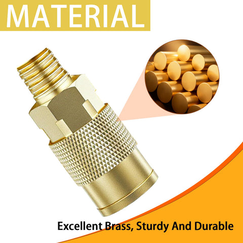 Milosline included three 1/4 inch NPT male couplers and air plug for complete setup