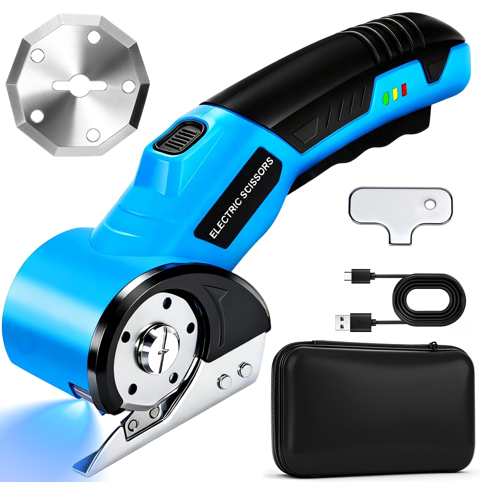 MILTNK cordless electric scissors kit, ready-to-use cutting setup for DIY projects