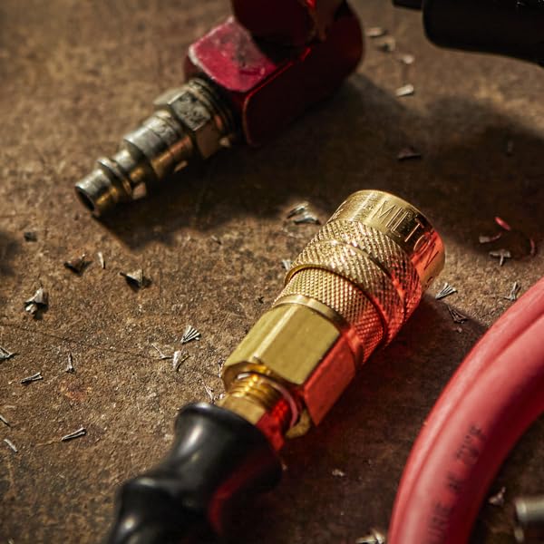 Milton 715 heavy-duty brass connection ensuring durable tool compatibility