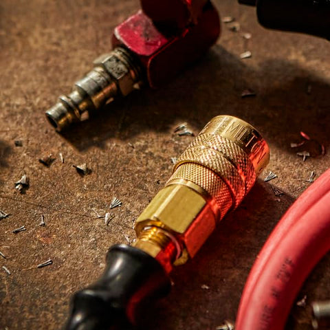 Milton 715 heavy-duty brass connection ensuring durable tool compatibility