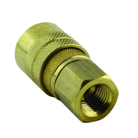 Milton 715 Kwik Change coupler close-up demonstrating cross-manufacturer interchangeability