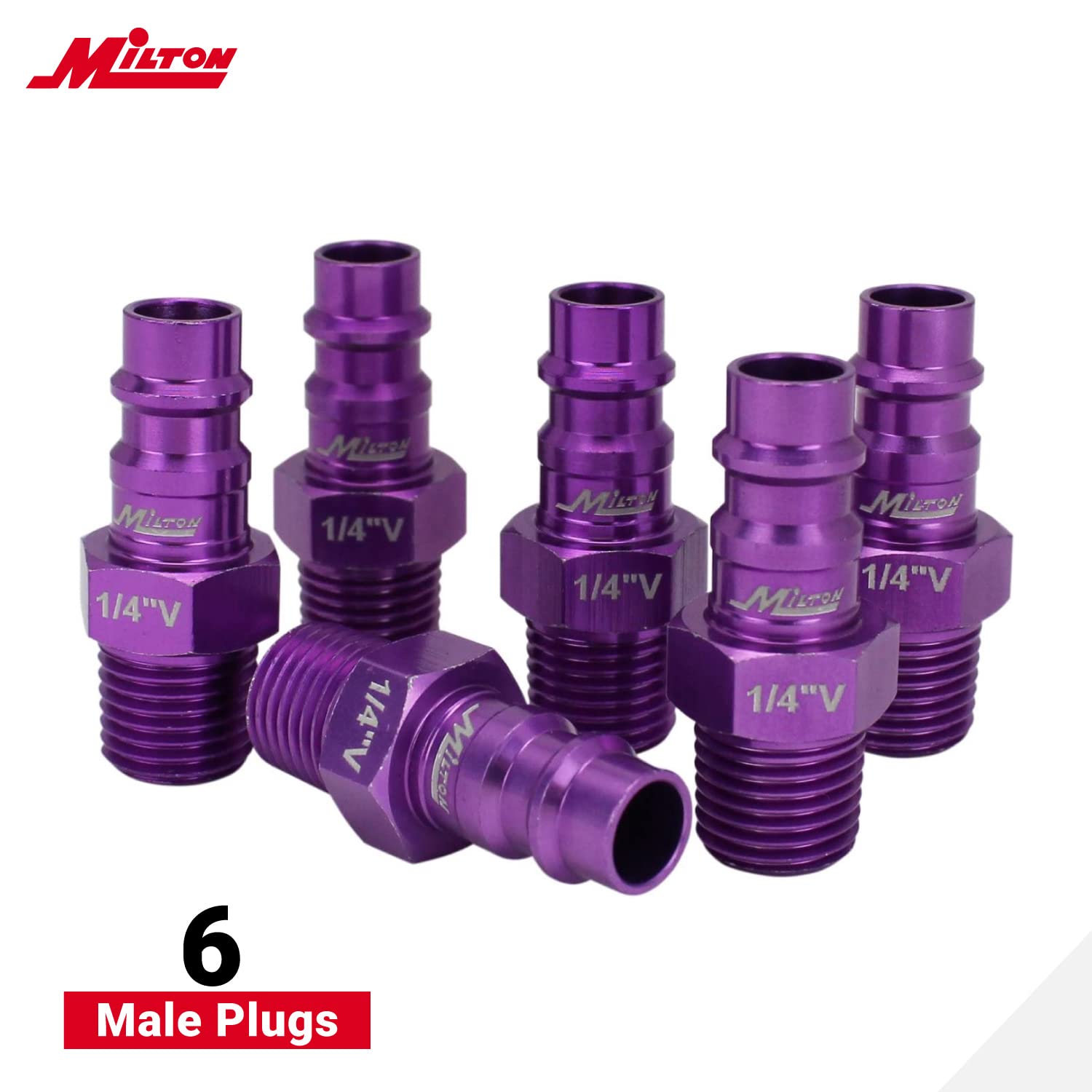 Milton S-314VKIT four female plugs enable quick, secure tool pairing.