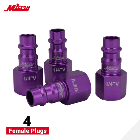 Milton S-314VKIT six male plugs deliver reliable connections for multiple tools.