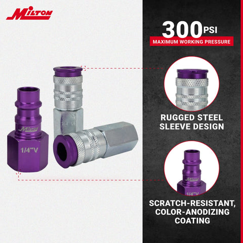 Milton S-314VKIT hi-flow design boosts airflow for high-CFM tools.