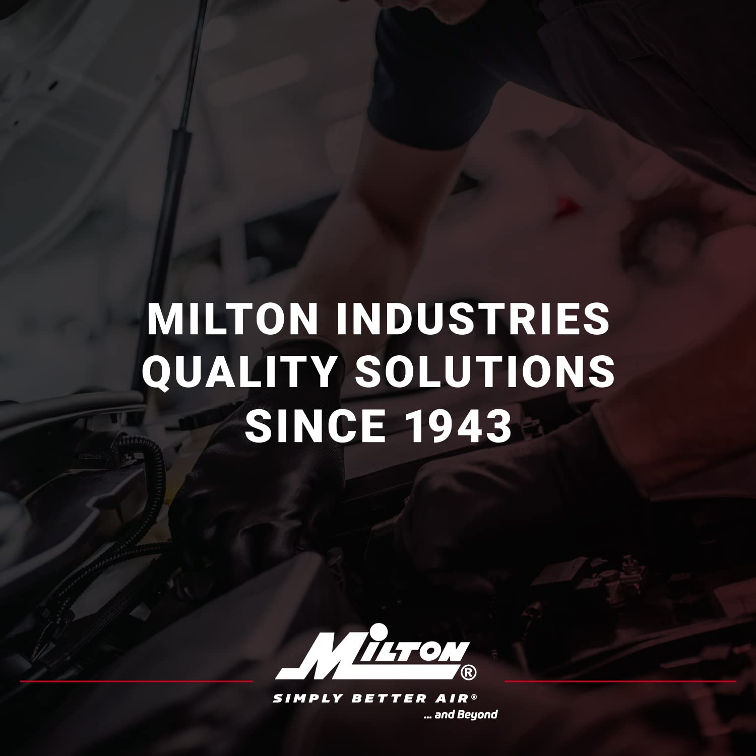 Milton S-1750 compact, durable design fits into tight workstations and tool carts.