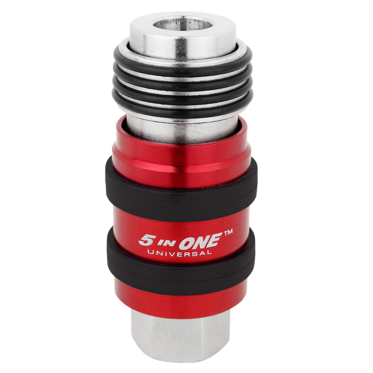 Milton S-1750 universal safety exhaust coupler with 1/4 in NPT for safe disconnections.
