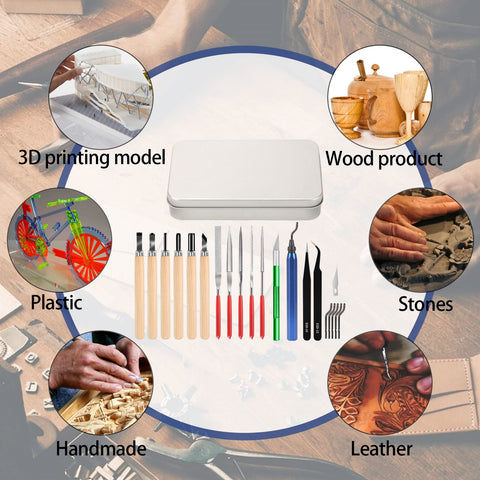 MILUOSONG deburring cutter kit for finishing edges and surfaces