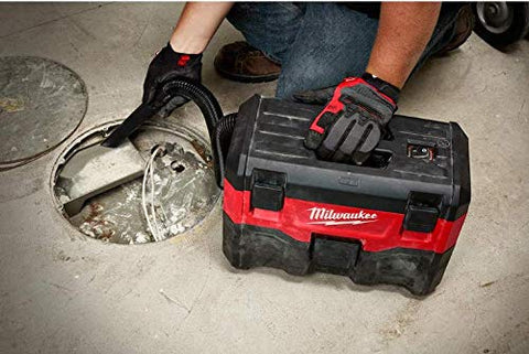 Milwaukee 0880-20P stackable tool box keeps accessories neatly arranged.