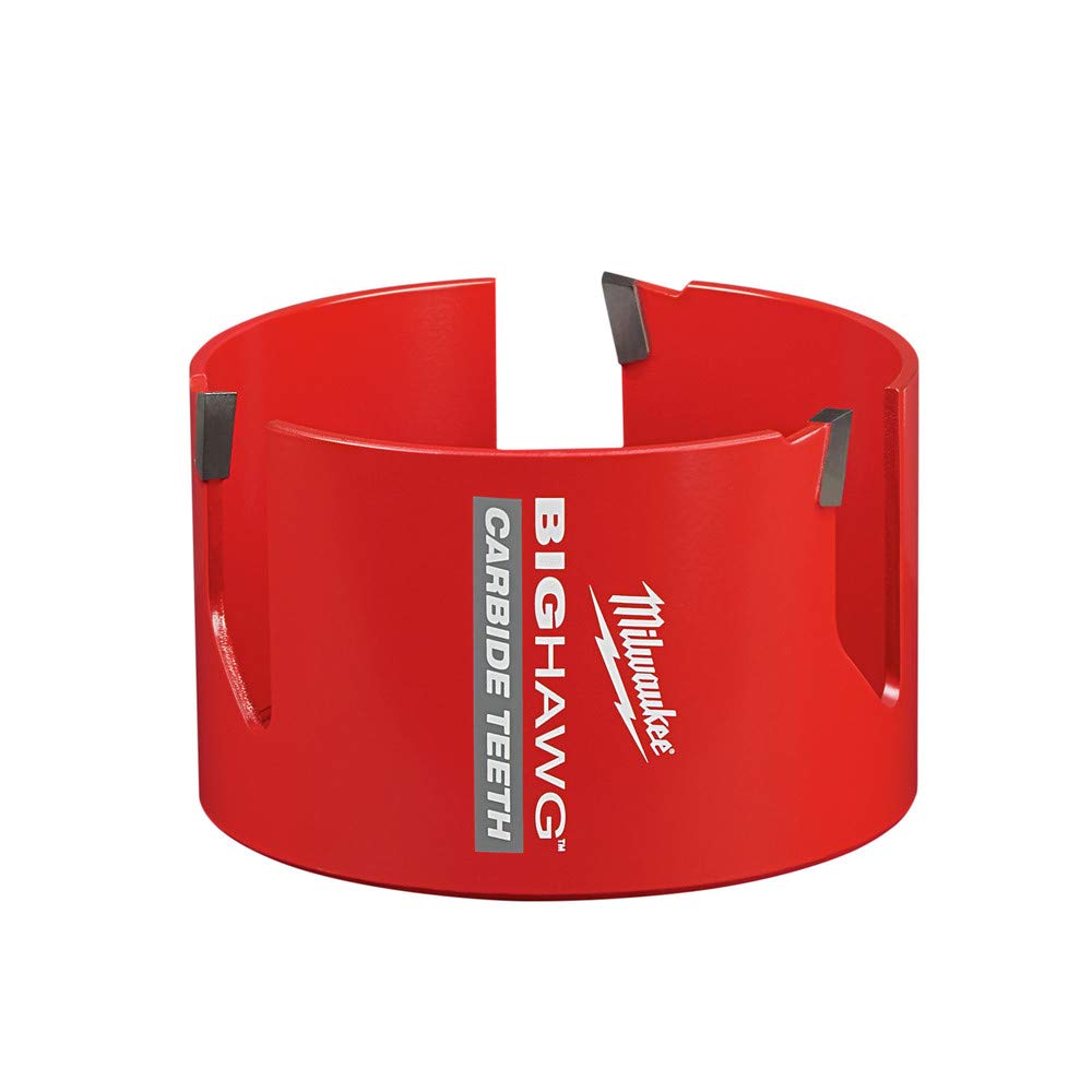 Milwaukee 10pc hole saw kit packaging with branding.