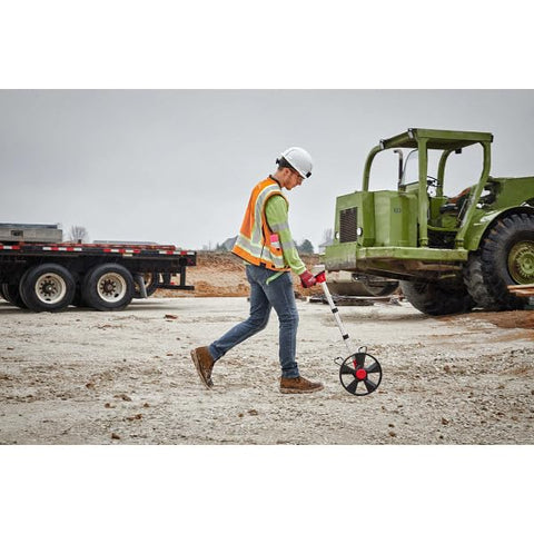 Milwaukee 12in digital measuring wheel precise readouts reduce re-measurements.