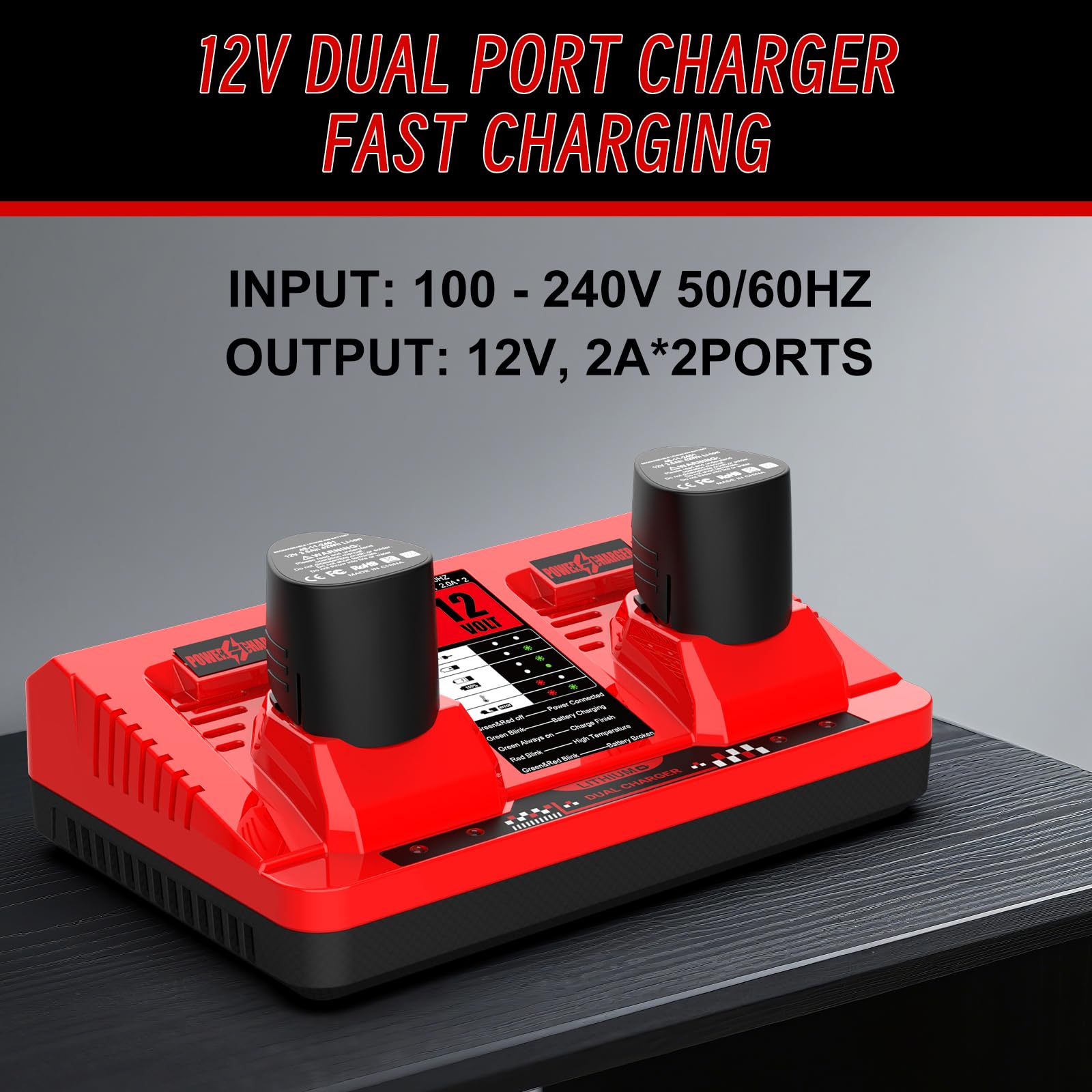 Milwaukee M12 12V battery 48-11-2401 replacement with durable build