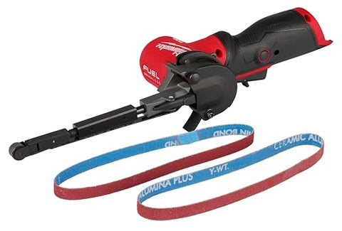 Milwaukee 12V Fuel sander speed control knob enabling smooth, adjustable sanding