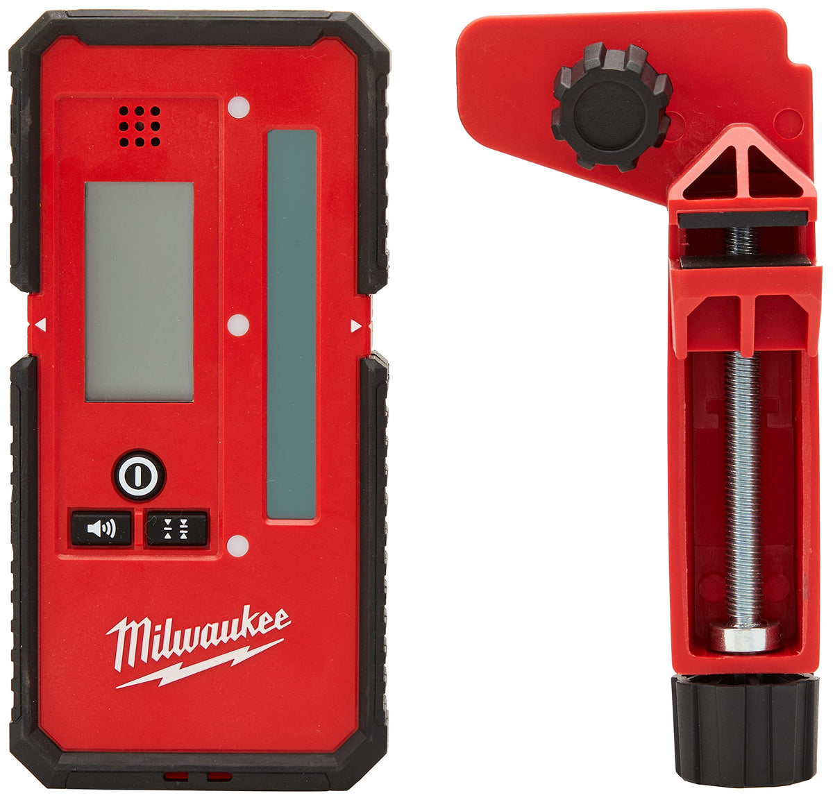 Milwaukee 165 ft laser line detector enables precise alignment on job sites.