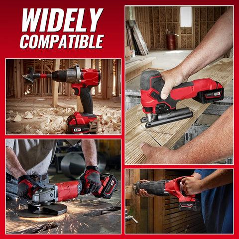 Milwaukee 18V battery storage case for safe organization.