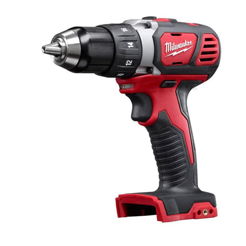 Milwaukee 18V compact drill-driver body for tight spaces and versatility.