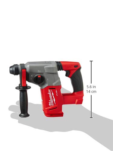 Milwaukee 2-1/2 inch core bit capacity enables larger hole cutting.