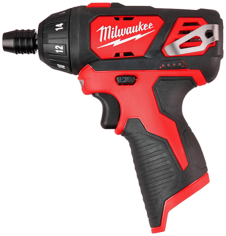 Milwaukee 2401-20 compact ergonomic grip supports comfortable handling.