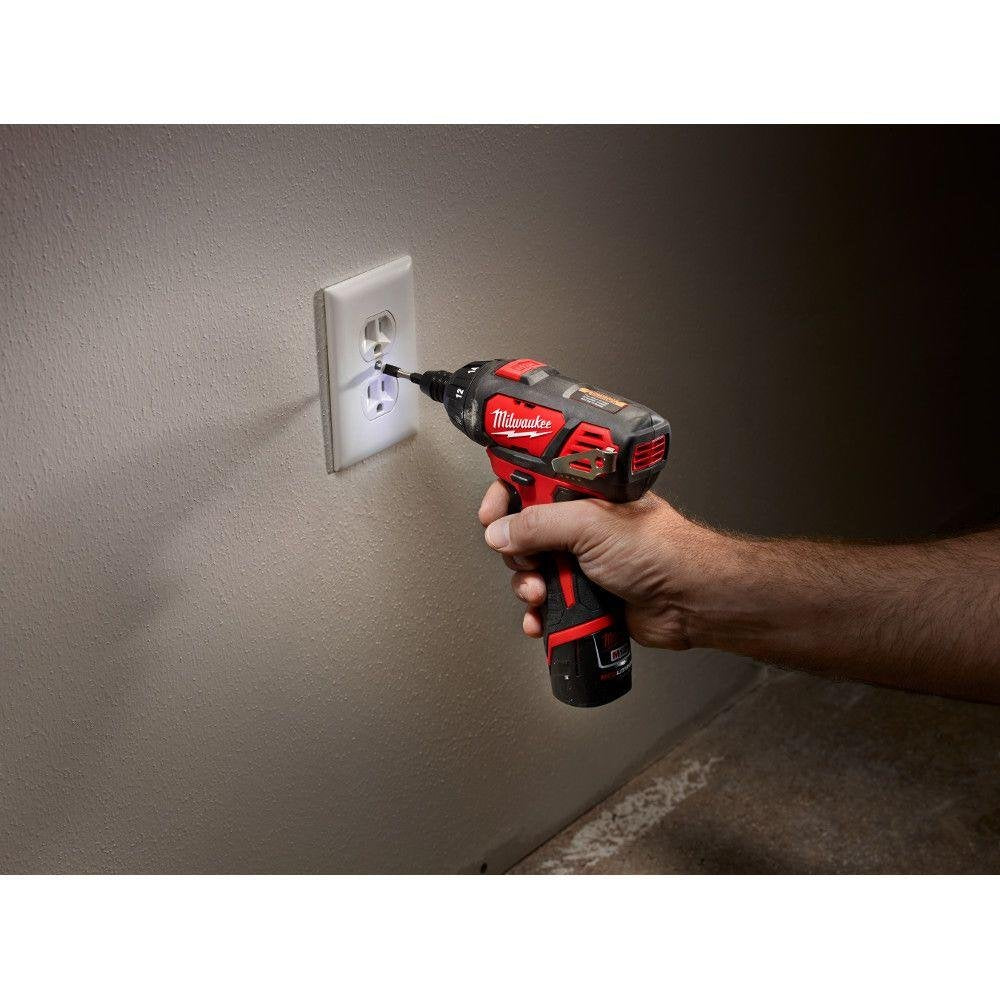 Milwaukee 2401-22 battery charger for quick recharges.