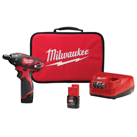 Milwaukee 2401-22 kit in box with accessories.