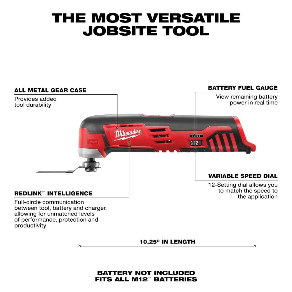 Milwaukee 2426-20 compact ergonomic design for easy handling on site