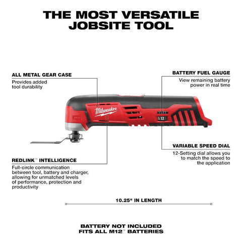 Milwaukee 2426-20 compact ergonomic design for easy handling on site