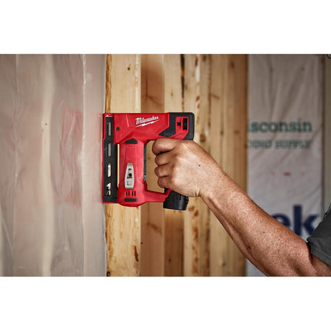 Milwaukee 2447-20 dry fire lockout protects work surfaces during use