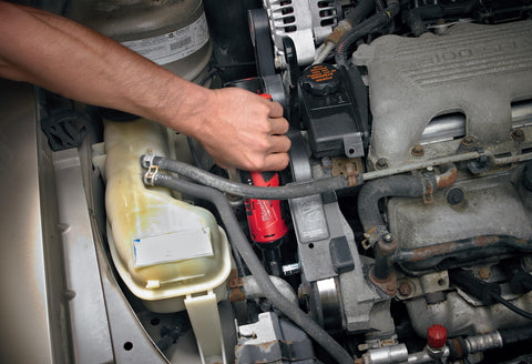 Onboard fuel gauge shows remaining battery power.