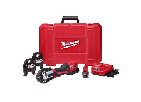 Milwaukee 2473-22 press tool front view showing compact design