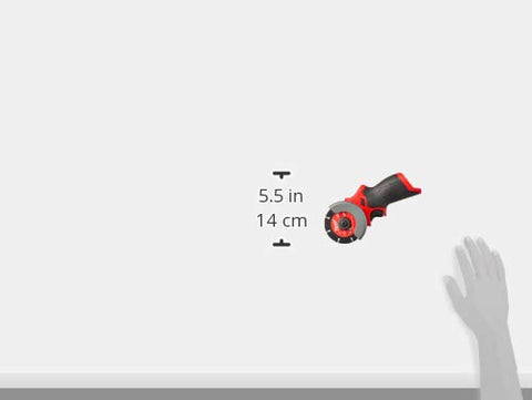 Milwaukee 2522-20 ergonomic barrel grip enables precise one-handed cuts