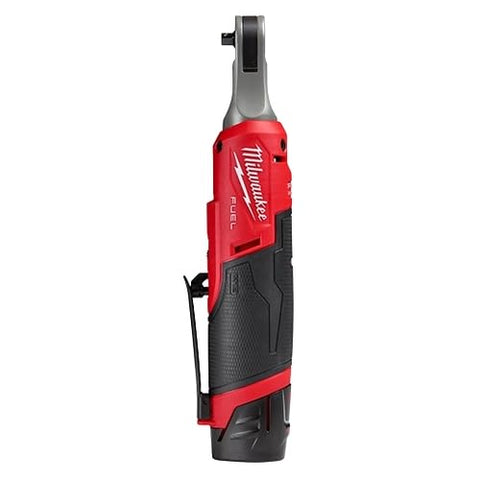 Milwaukee 2566-22 battery pack 2Ah attached demonstrates extended runtime for all-day tasks.