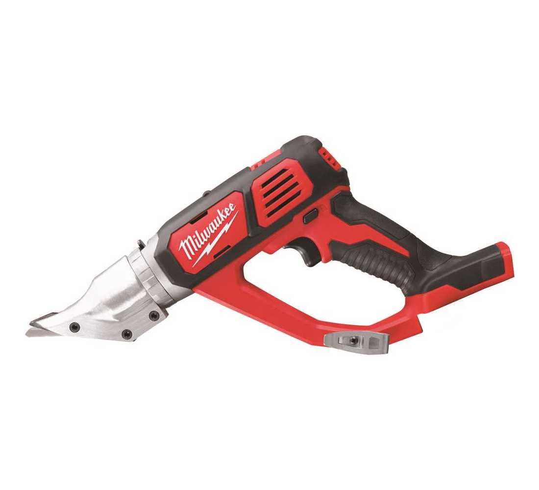 Milwaukee 2635-20 double cut shear front view highlighting compact profile for precise cuts.