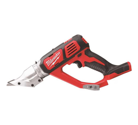 Milwaukee 2635-20 double cut shear front view highlighting compact profile for precise cuts.