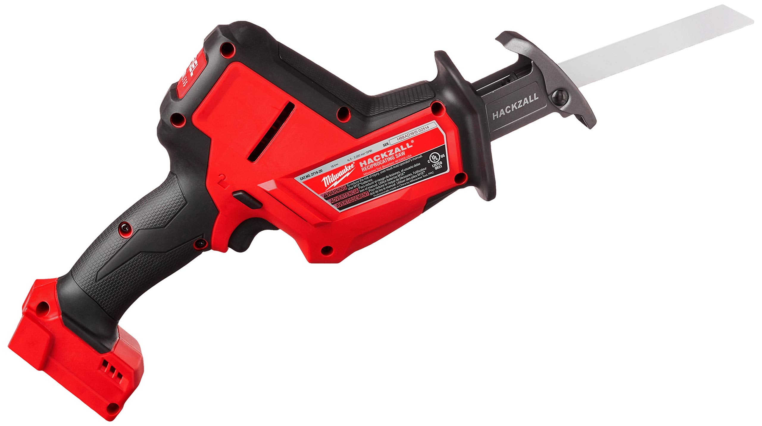 Milwaukee Hackzall pivoting shoe for smooth cuts with less bucking