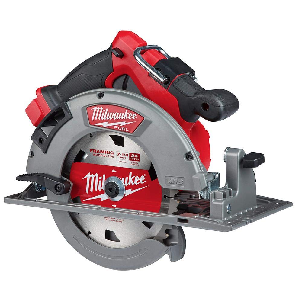 Milwaukee 2732-20 magnesium shoe and guards for maximum durability on projects.