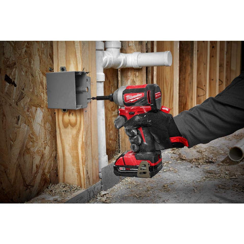 Milwaukee 2850-21P kit includes battery and charger for convenient setup