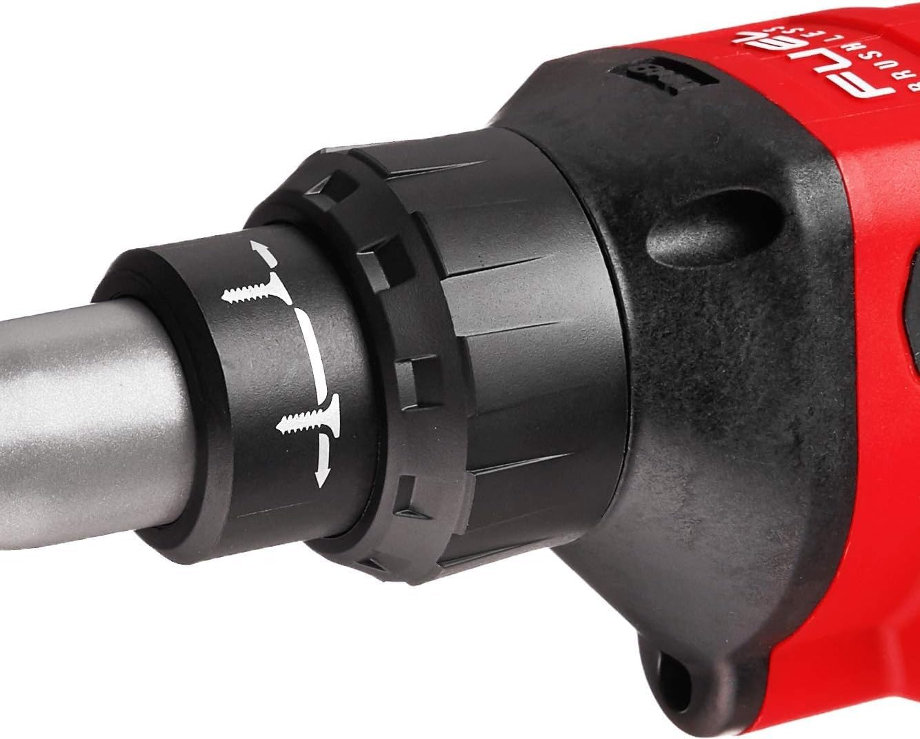 Belt clip on Milwaukee 2866-20 keeps tool accessible on site