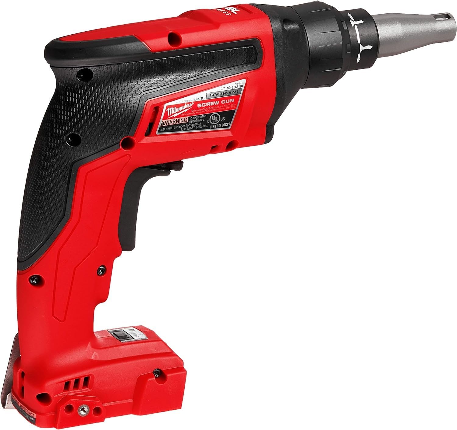 PowerSTATE brushless motor in Milwaukee 2866-20 delivers high speed for drywall tasks