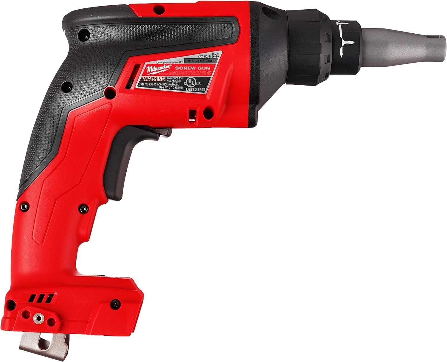 Ergonomic, lightweight grip of Milwaukee 2866-20 for reduced fatigue