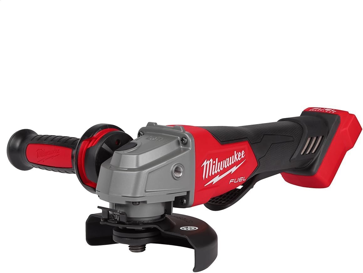 Milwaukee 2880-20 small angle grinder with no-lock paddle for precise grinding and safer control