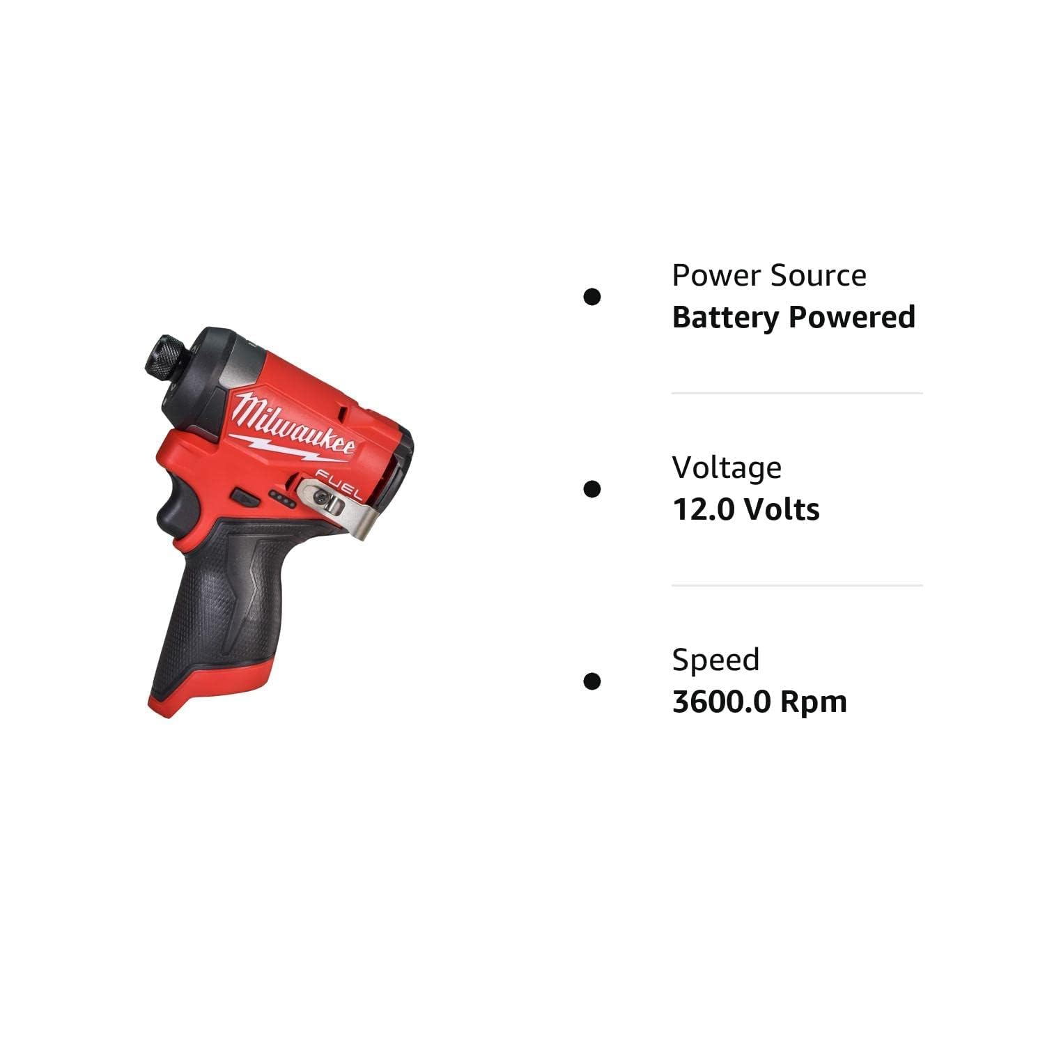 Milwaukee 3453-20 weighs about 2 pounds for easy all-day use.
